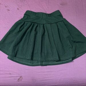 SHEIN Dark Green Circle Skater Skirt